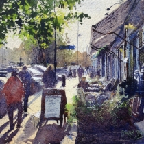 Chislehurst village afternoon sun