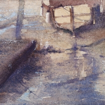 Boats in the mud