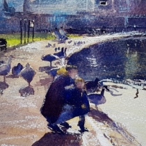 Feeding the ducks Blackheath